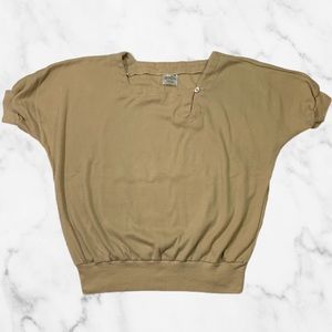 Vintage asymmetrical top by Sears Earth tone chic